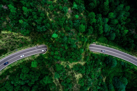 Groen landschap dat staat voor verduurzaming